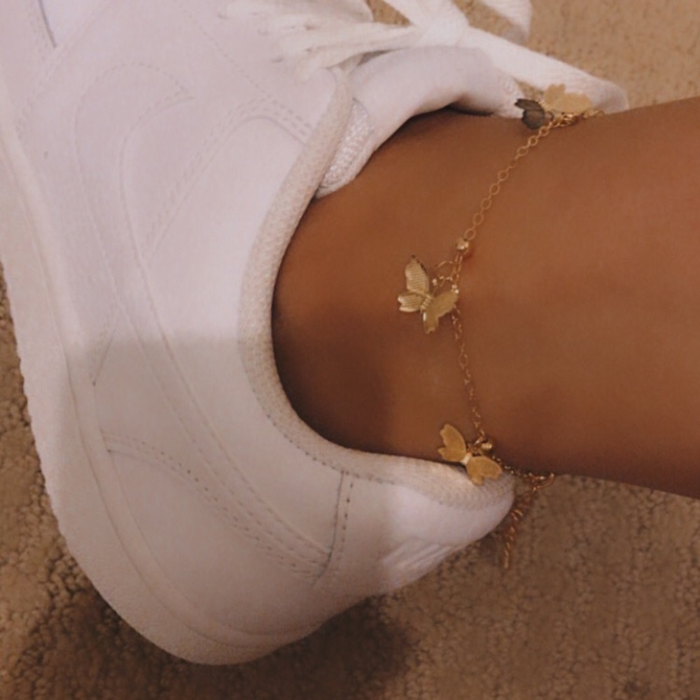 Butterfly anklet